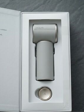 White Leather Handle Electronic Fan - Compact Travel Powerful Fan